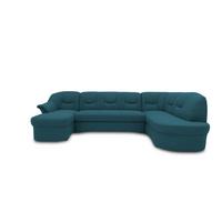 Wohnlandschaft Sarafina Dunkelblau - Schwarz/Dunkelblau, KONVENTIONELL, Textil (146/295/180cm) - MID.YOU