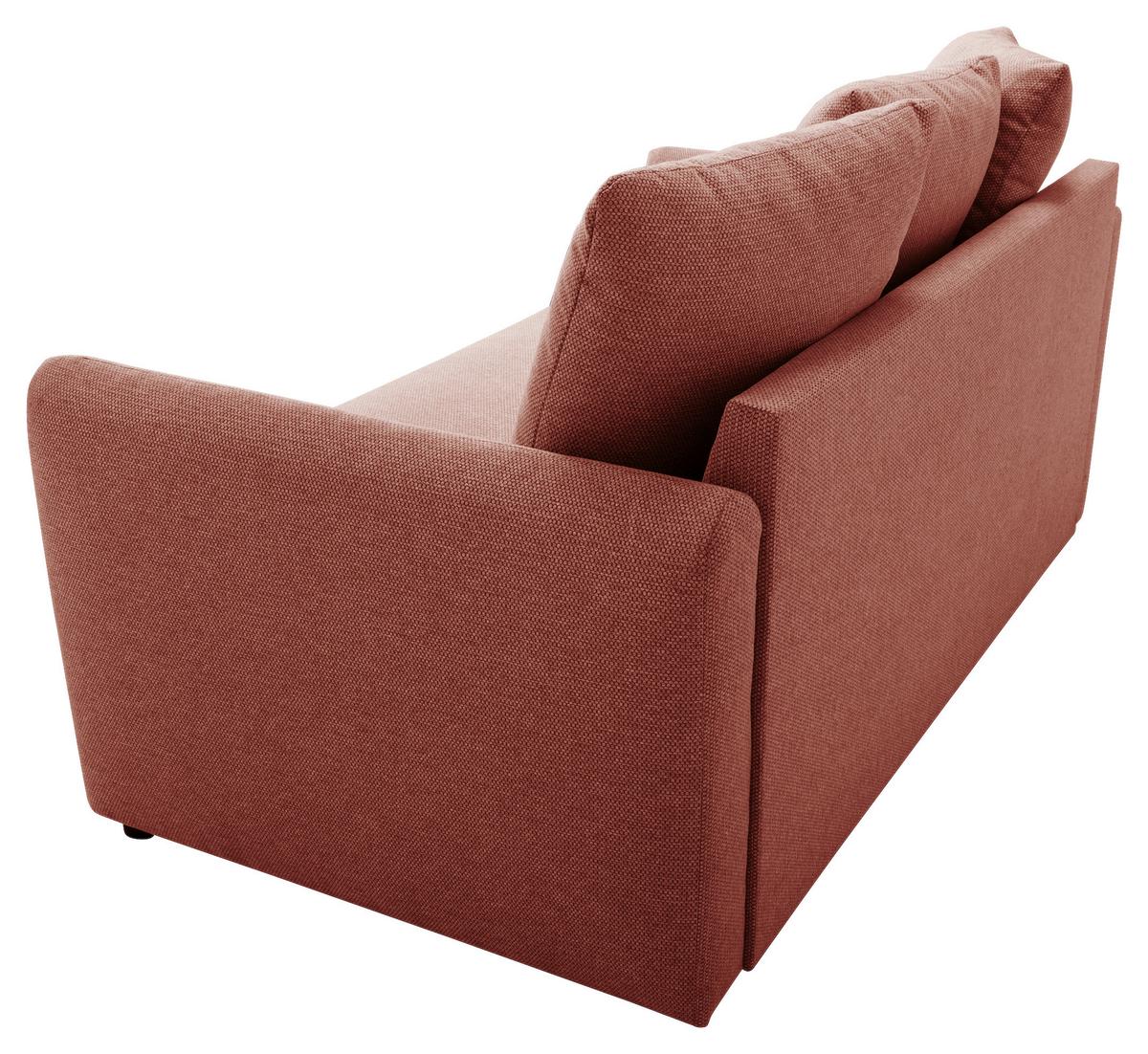 2-sitzer-sofa Aladin Rostfarben - Rostfarben/Schwarz, Basics, Textil (161,5/89/89cm) - P & B