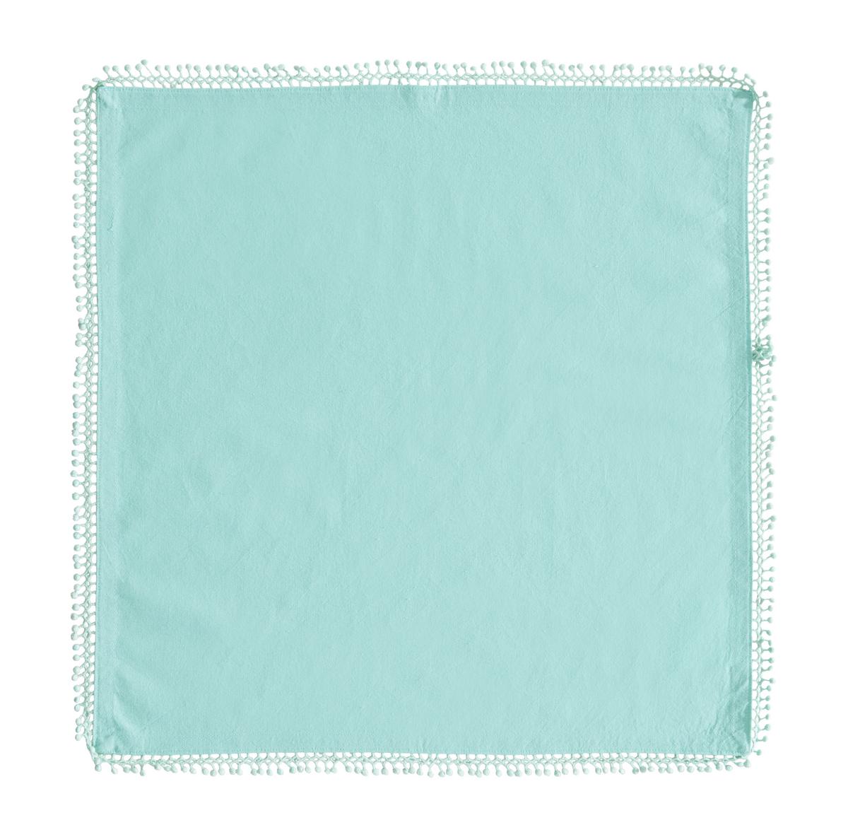 UBROUSEK Josefine 4 ks/bal. - mátově zelená, Romantický / Rustikální, textil (45/45cm) - Modern Living