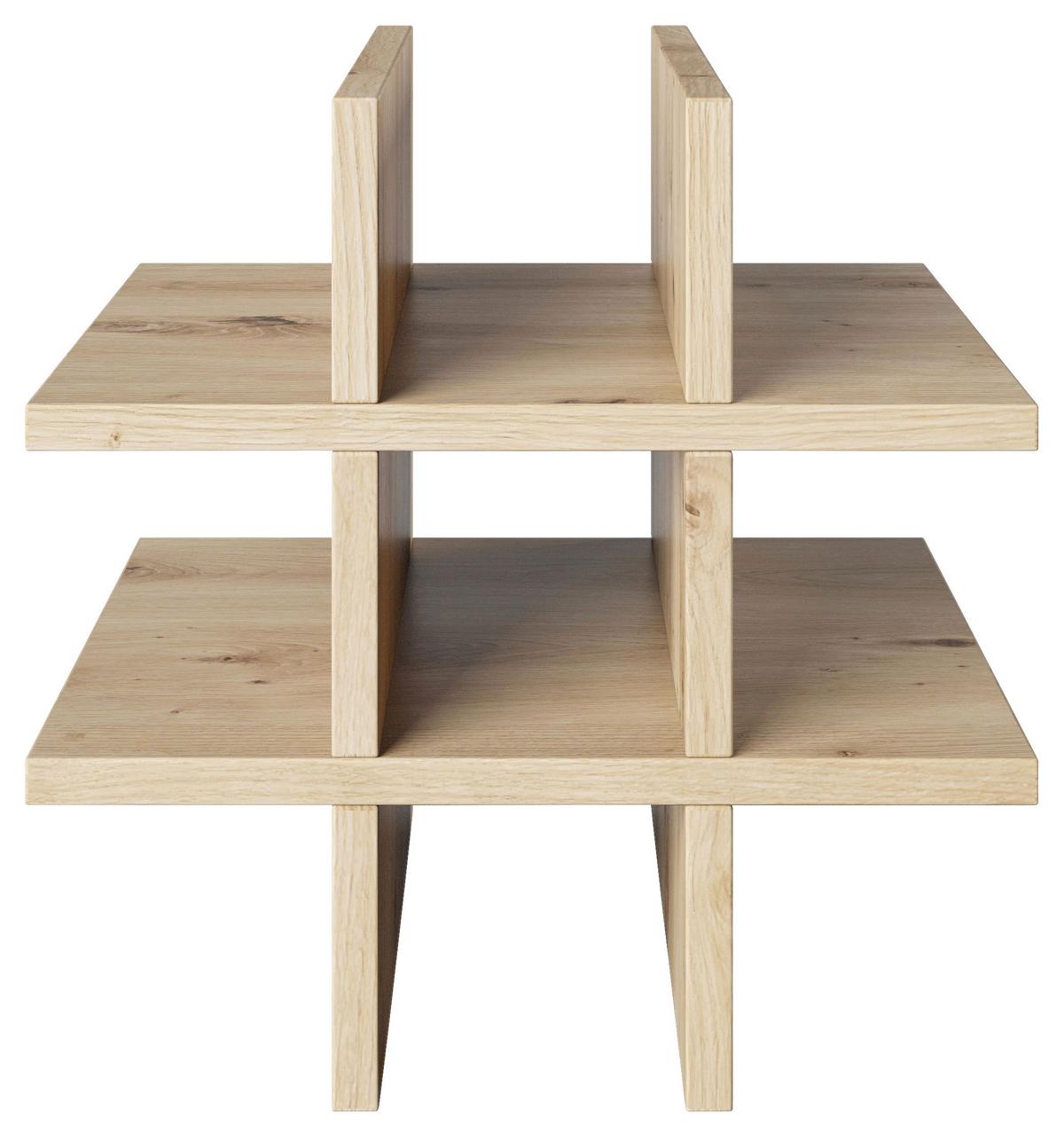 Regaleinsatz Fortuna Eiche Artisan B: 34 Cm - Eichefarben/Eiche Artisan, Basics, Holzwerkstoff (34/34/33,4cm) - MID.YOU