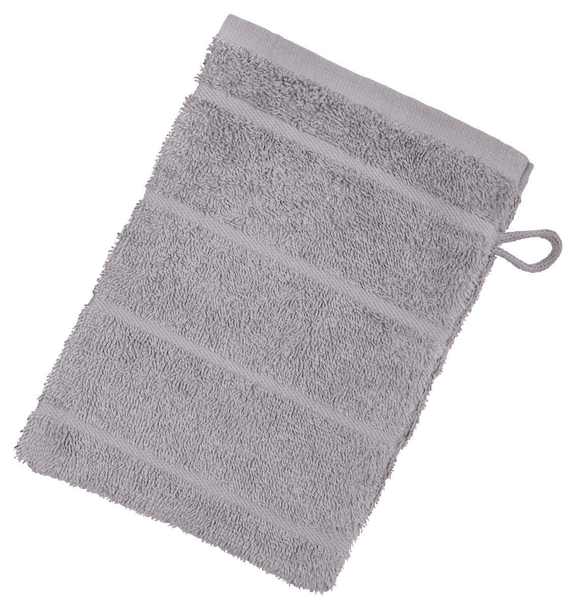 Waschlappen ca. 16/21cm - Hellgrau, KONVENTIONELL, Textil (16/21cm) - Ondega