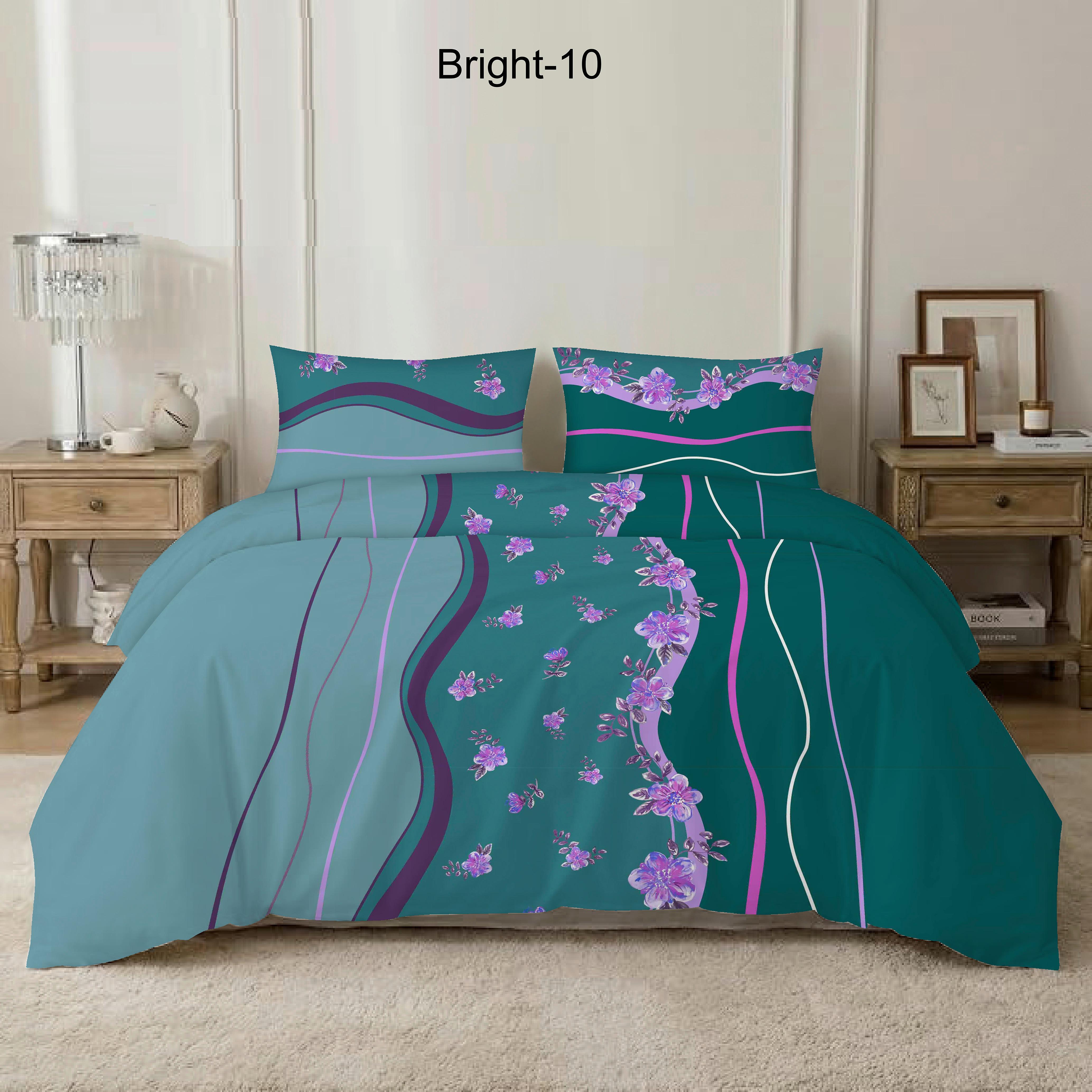 BETTWÄSCHE BRIGHT - Blau, Textil