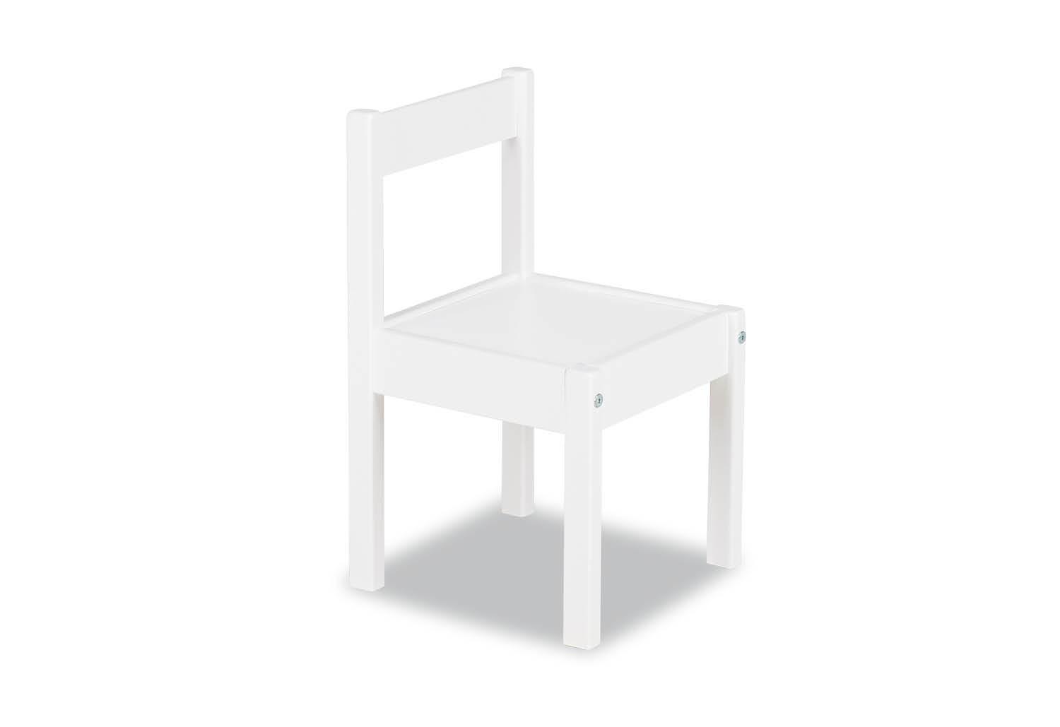 Kinderstuhl Holz Weiß BxHxT: 28x51x26 cm