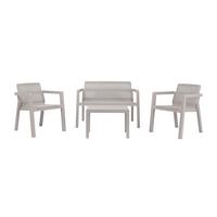 ZAHRADNÍ SADA ALBA - pískové barvy, Basics, plast (124/47/74cm) - Mömax