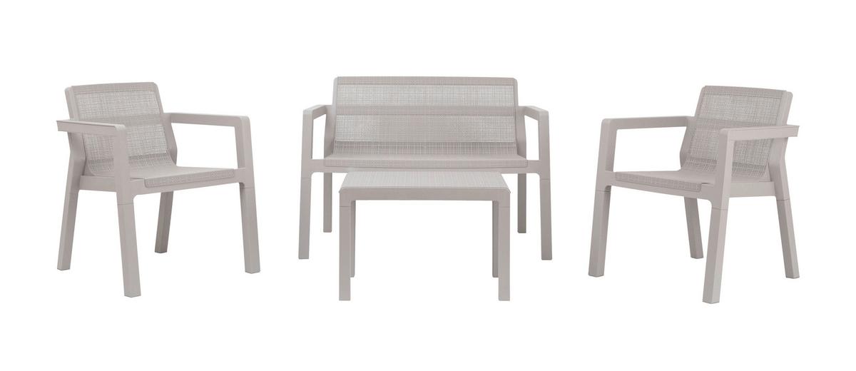 ZAHRADNÍ SADA ALBA - pískové barvy, Basics, plast (124/47/74cm) - Mömax