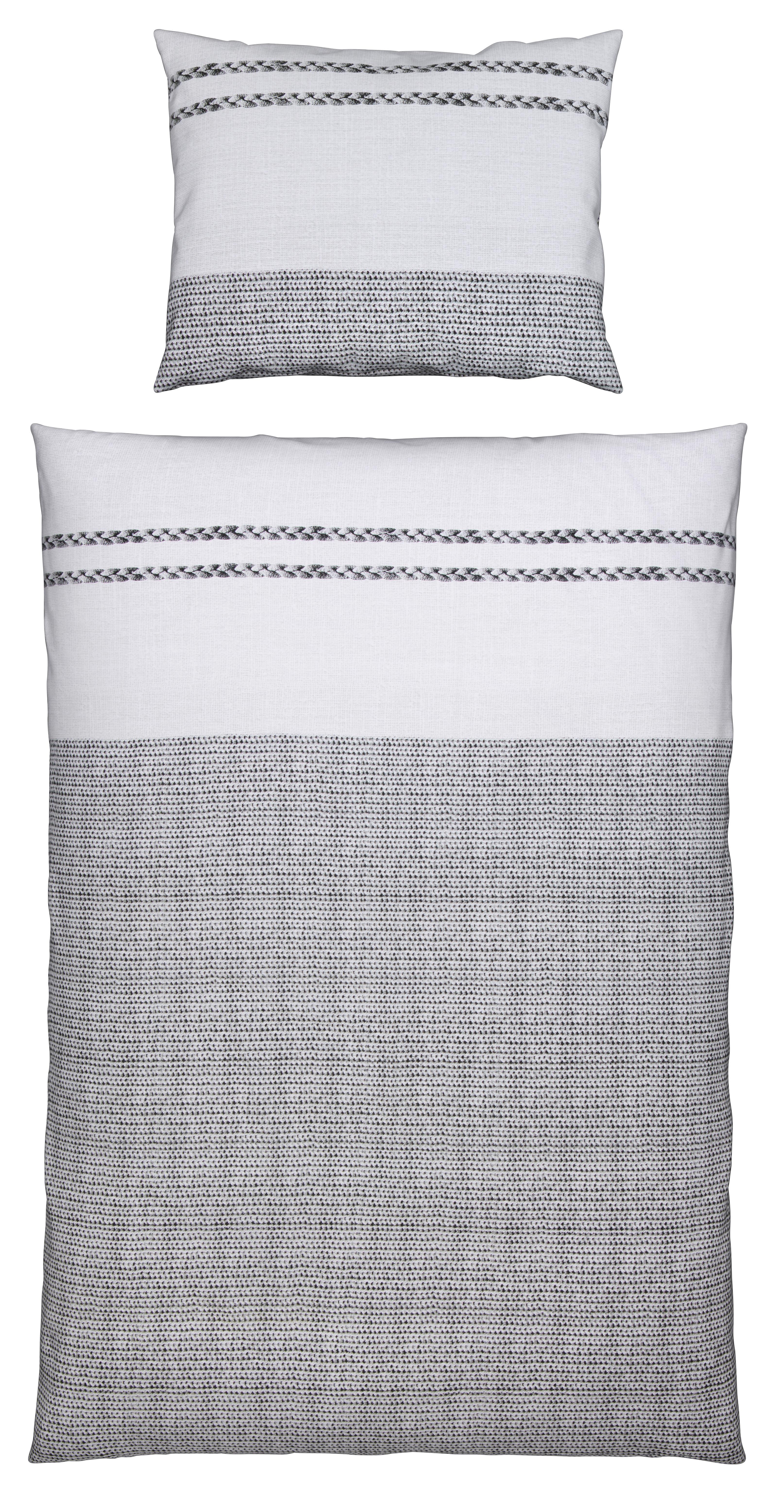 Ágyneműhuzat Palina - Bézs/Szürke, modern, Textil - Luca Bessoni