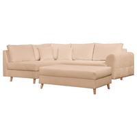 Ecksofa Ariella Beige S: 161x231 cm - Beige/Naturfarben, Design, Textil (161/231cm) - Livetastic