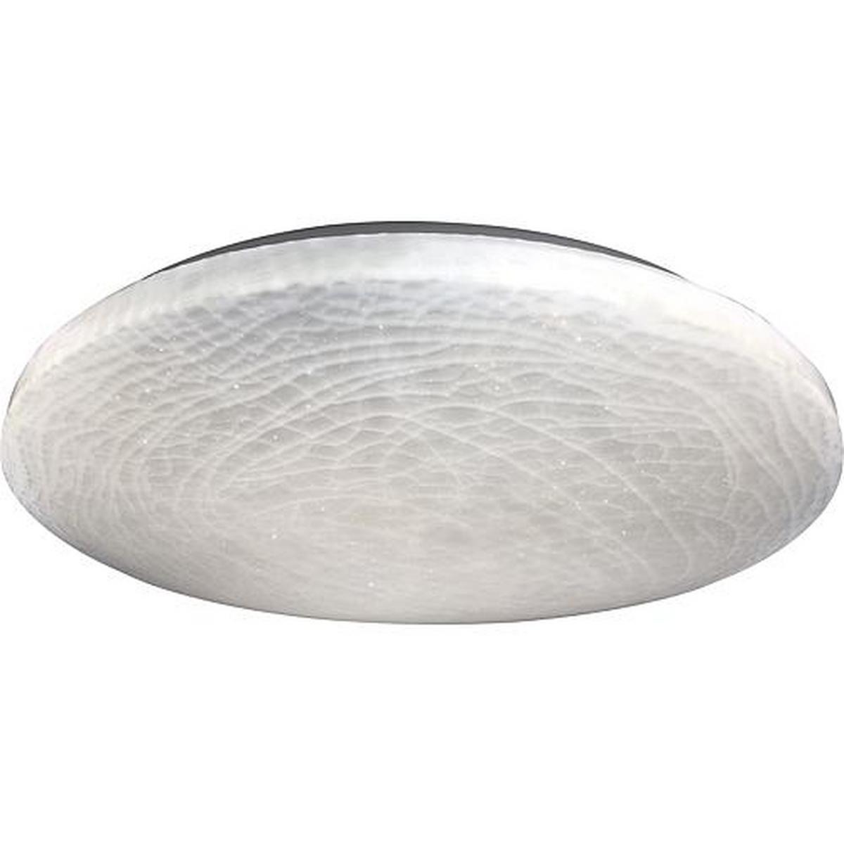 Led-deckenleuchte Polaris Ø 48 Cm Dimmbar Mit Fernbedienung - Weiß, Basics, Kunststoff/Metall (48cm) - Näve