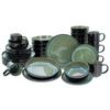 Kombiservice Nordic 30-teilig Grün - Grün, Trend, Keramik - Creatable
