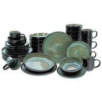 Kombiservice Nordic 30-teilig Grün - Grün, Trend, Keramik - Creatable