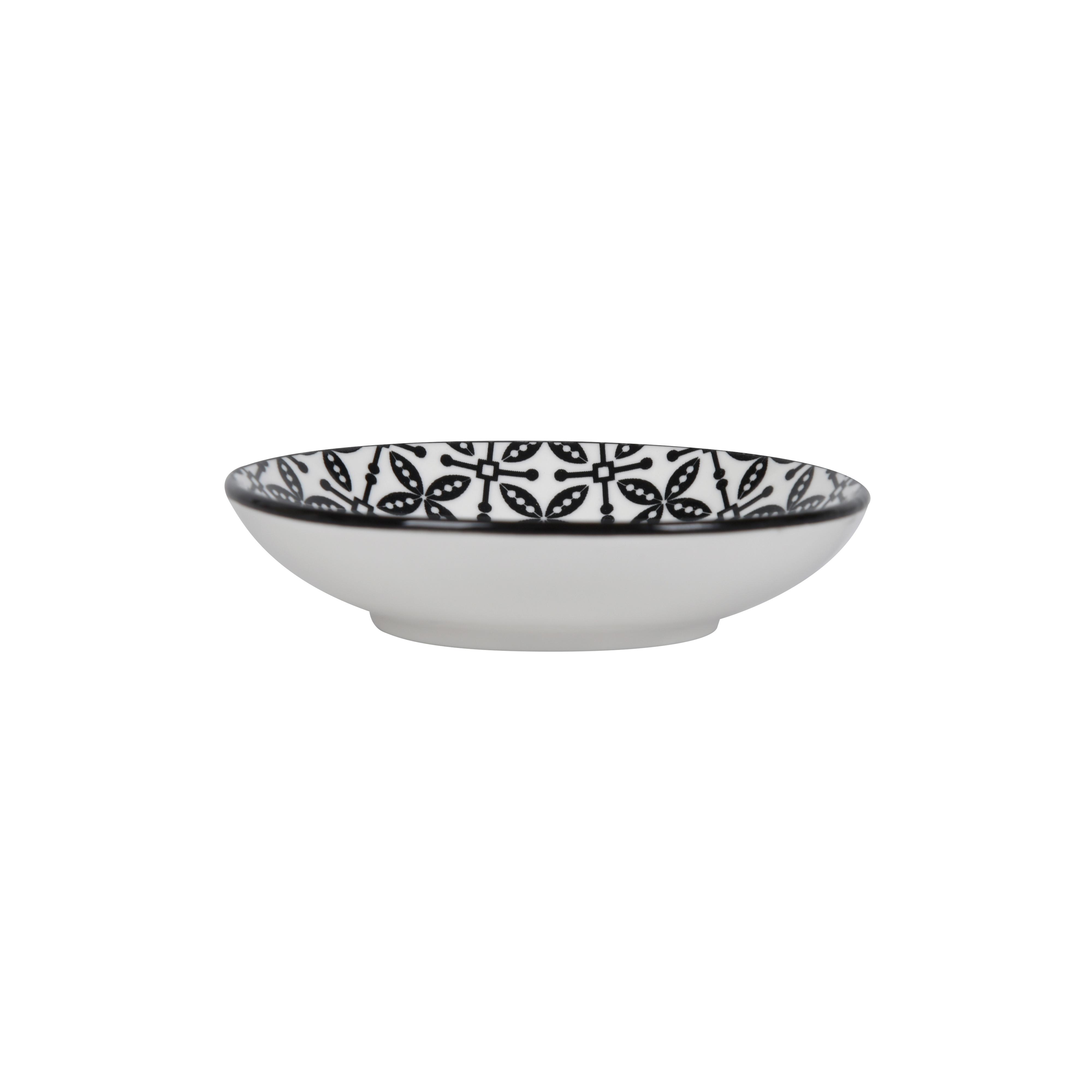 Miska na dip SHIVA - čierna/biela, Lifestyle, keramika (10,1/2,4cm) - Mömax