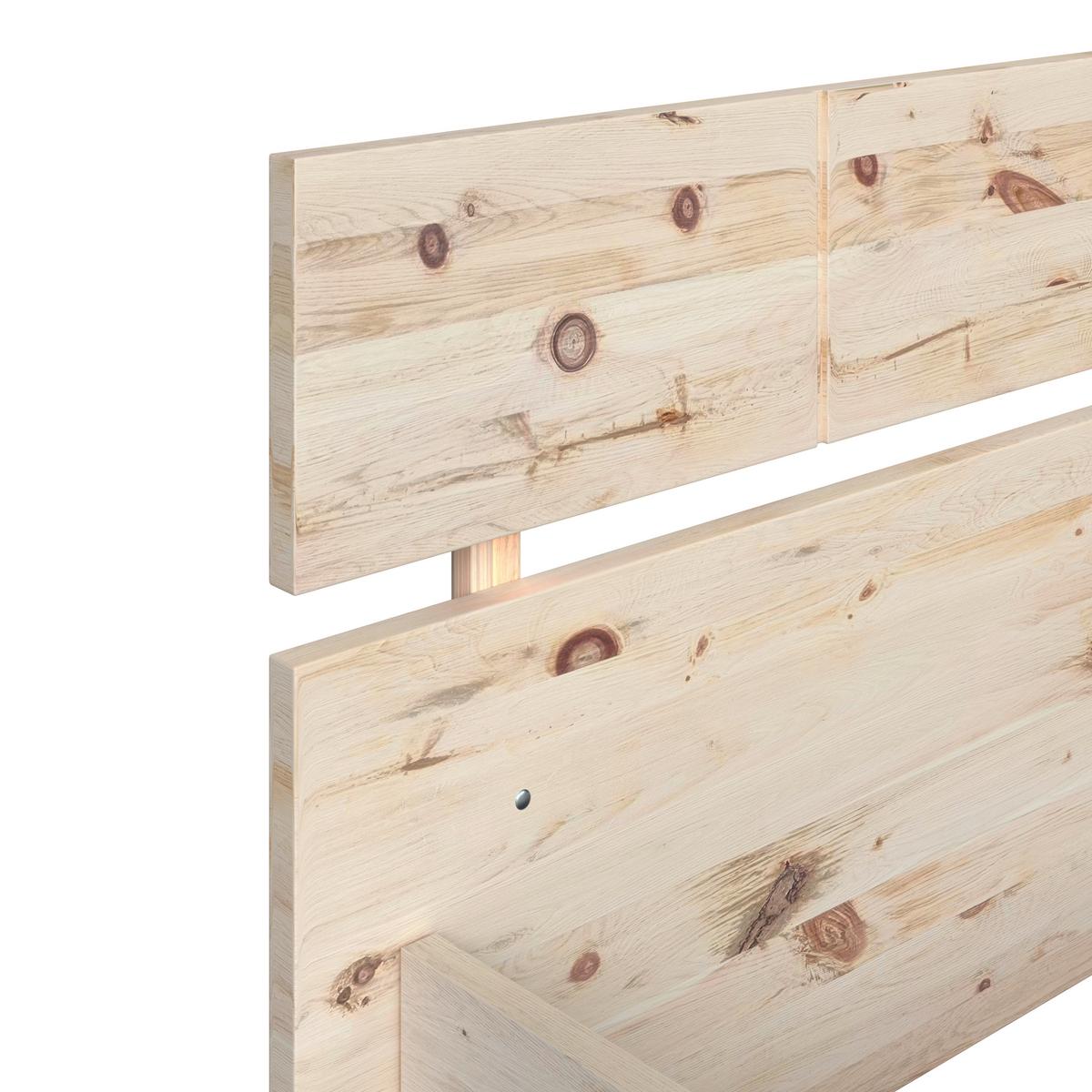 Bett Sonja Naturfarben, B/L: 200x207 cm - Naturfarben, KONVENTIONELL, Holz (200/207cm)