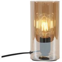 STOLNÁ LAMPA AMBER - čierna/jantárová, Modern, plast/sklo (10/10/20cm) - Mömax