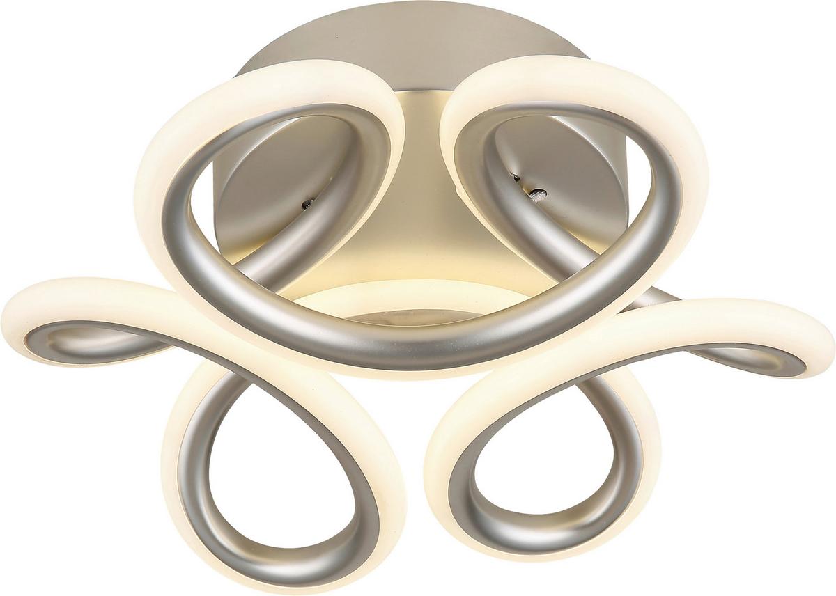 Led-deckenleuchte Christian - Champagner/Opal, Basics, Kunststoff/Metall (77,5/58,5/17,5cm)