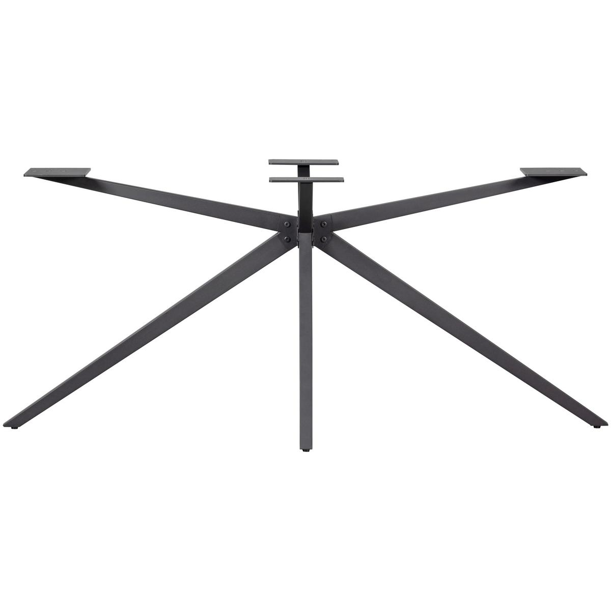 TISCHGESTELL Tablo Schwarz B: 170cm - Schwarz, MODERN, Metall (170/72/80cm) - Livetastic