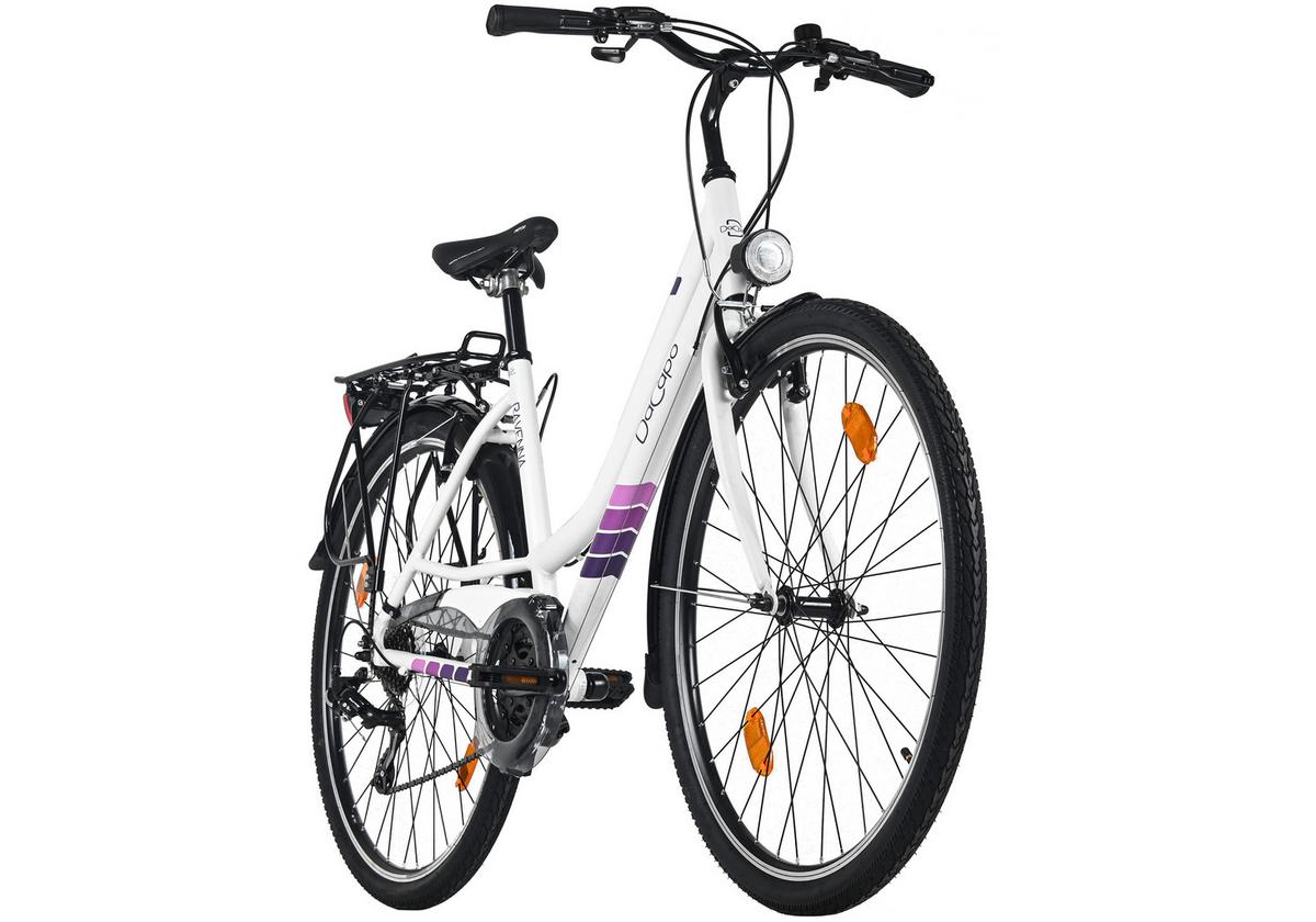 Trekkingrad Damen 28 Zoll - Weiß, Basics, Metall (25/140/60cm)