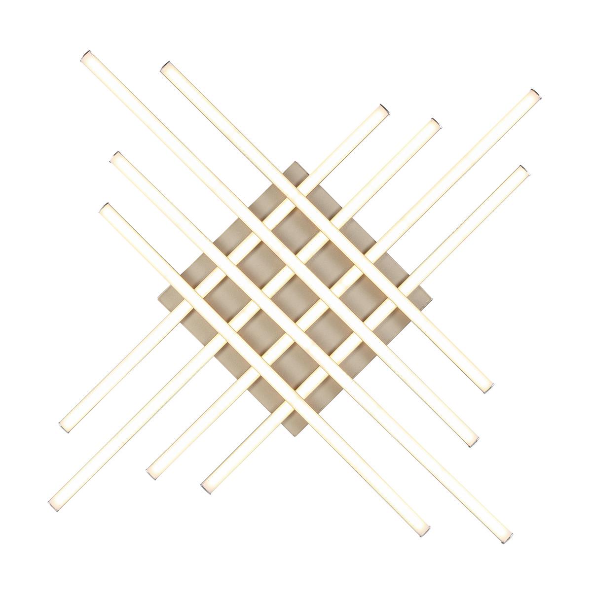 LED-Deckenleuchte Cristina - Cappuccino, Basics, Kunststoff/Metall (71/71/7cm) - Luca Bessoni