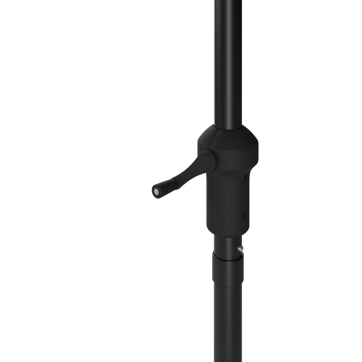 Sonnenschirm Kos D: 234 cm UV-Beständig dunkelgrau - Dunkelgrau/Hellgrau, MODERN, Textil/Metall (234cm) - Beldano