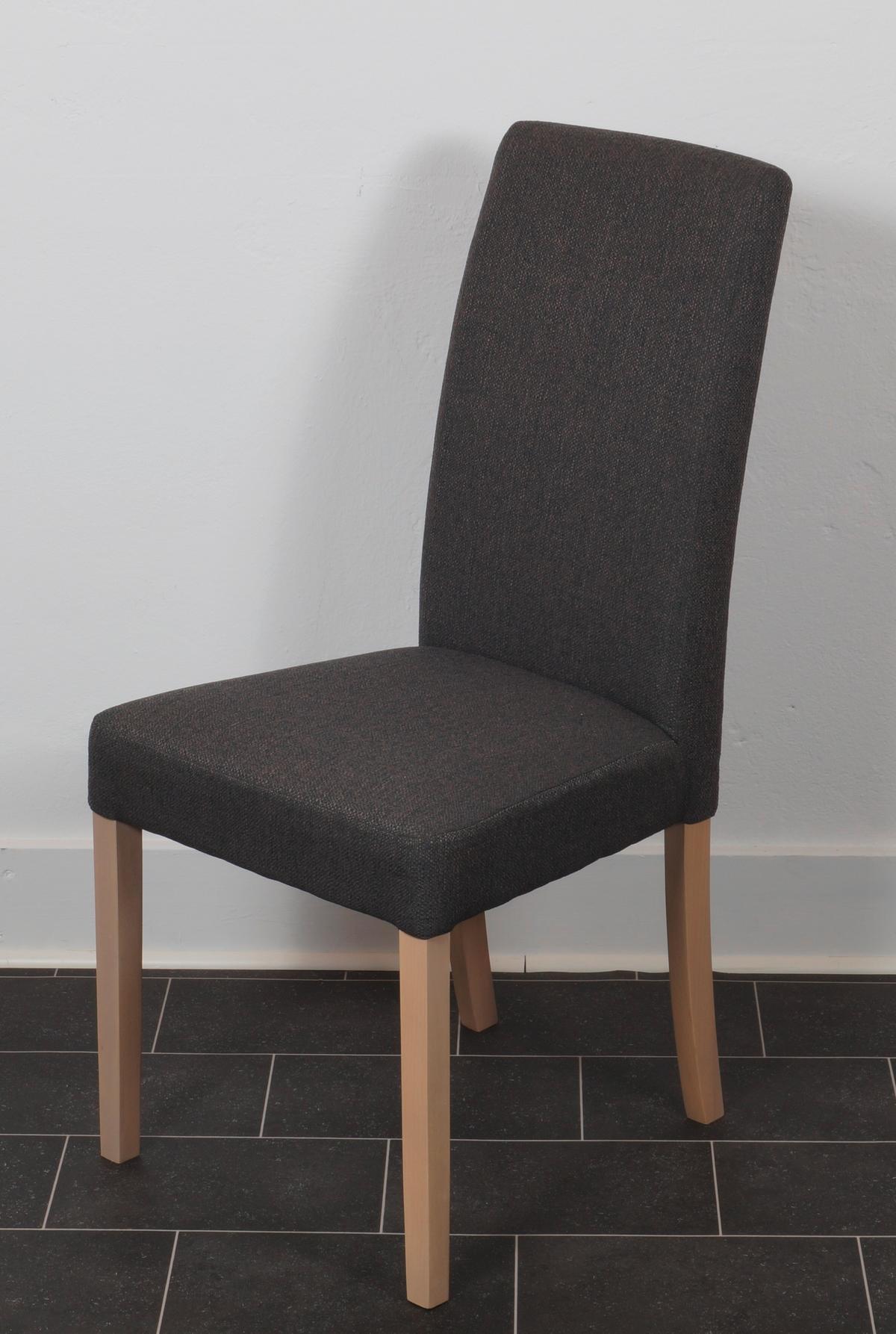 Stuhl-Set Duisburg Stuhl Artemis D.grau/Eiche D. B:42cm - Dunkelgrau/Sonoma Eiche, KONVENTIONELL, Holz/Textil (42/98/63cm) - MID.YOU