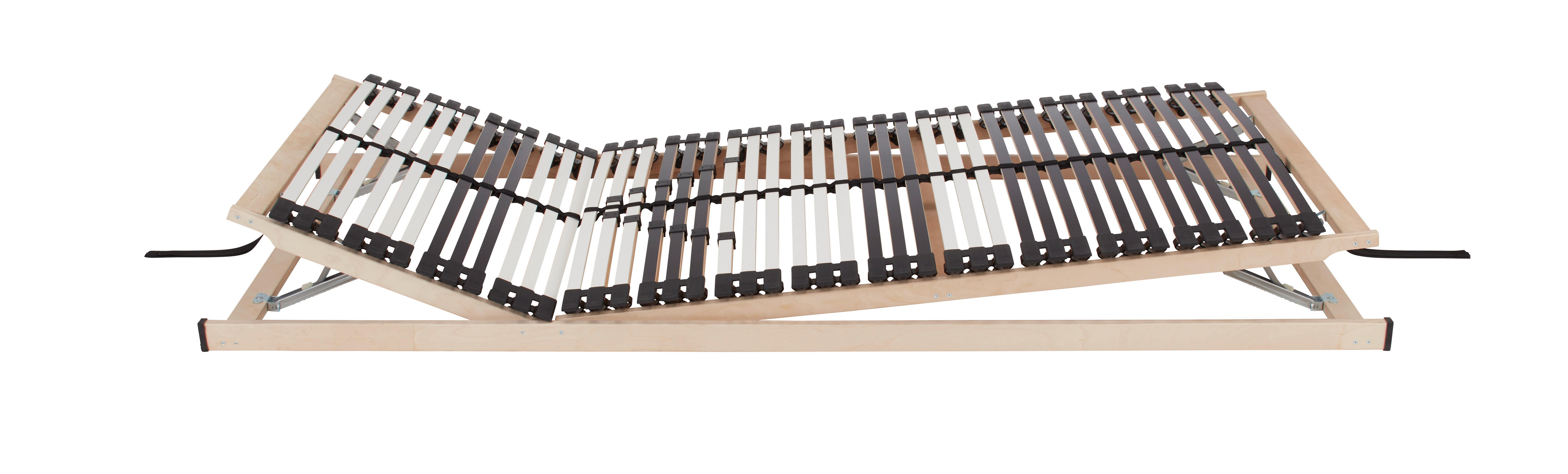 Lamenový rošt COMFORT KF - bílá/černá, dřevo (70/200cm) - Primatex