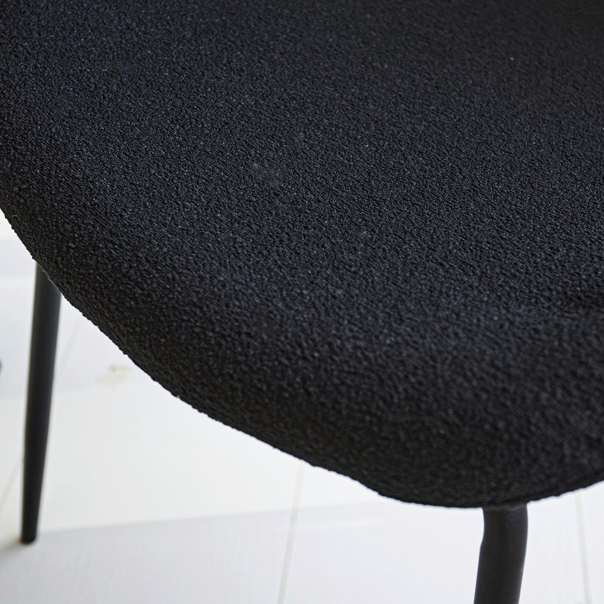 Stuhl-Set Caen Schwarz B: 50 cm - Schwarz, MODERN, Textil/Metall (50/88,5/42cm) - MID.YOU