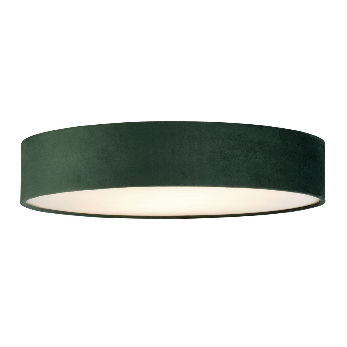 Deckenleuchte Drum 23298-3gr - Grün, Design, Textil/Metall (50/50/10cm)