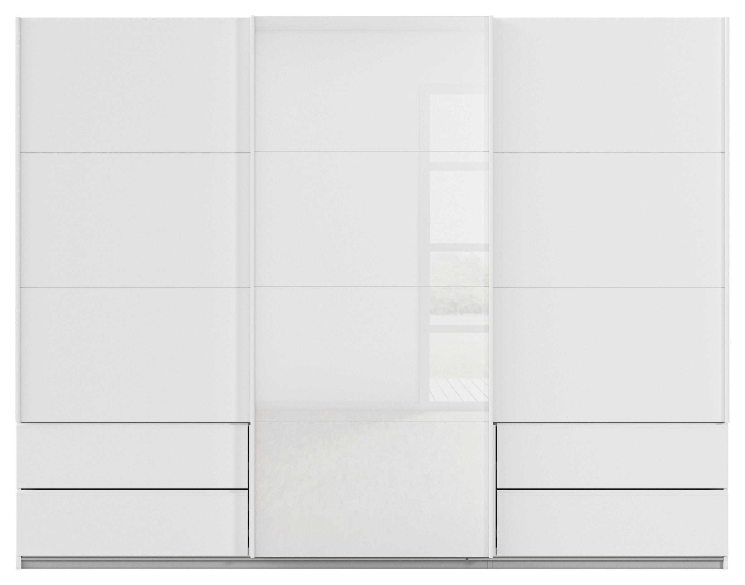 Schwebetürenschrank Karpo - Weiß, KONVENTIONELL, Holzwerkstoff (271/210/62cm)