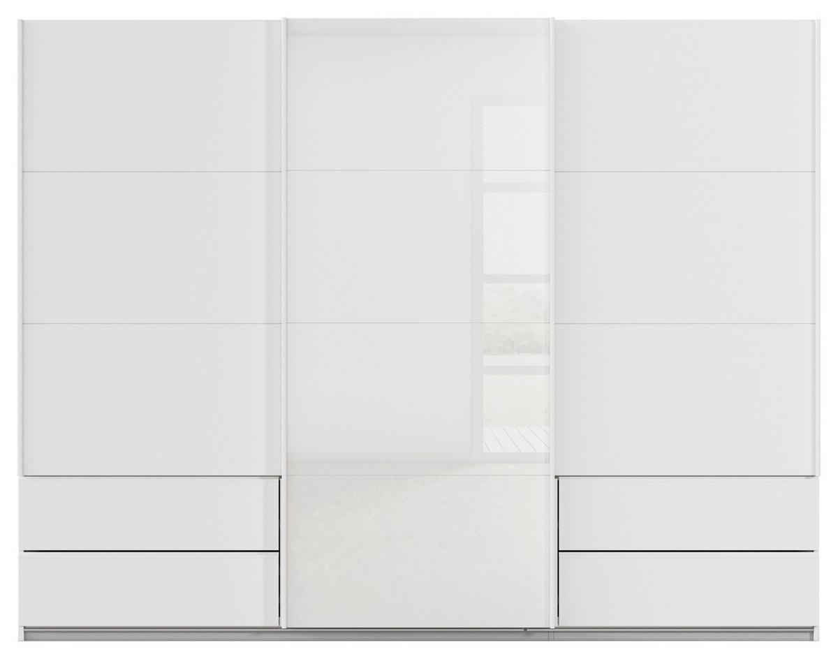 Schwebetürenschrank Karpo - Weiß, KONVENTIONELL, Holzwerkstoff (271/210/62cm)
