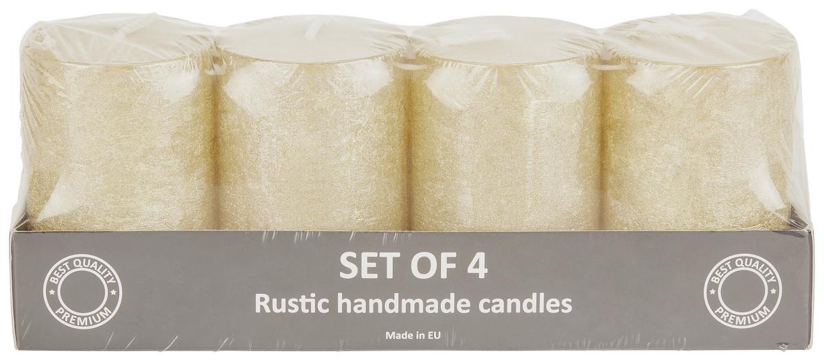 Tömbgyertya Dila - ezüst/arany, Basics - Luca Bessoni