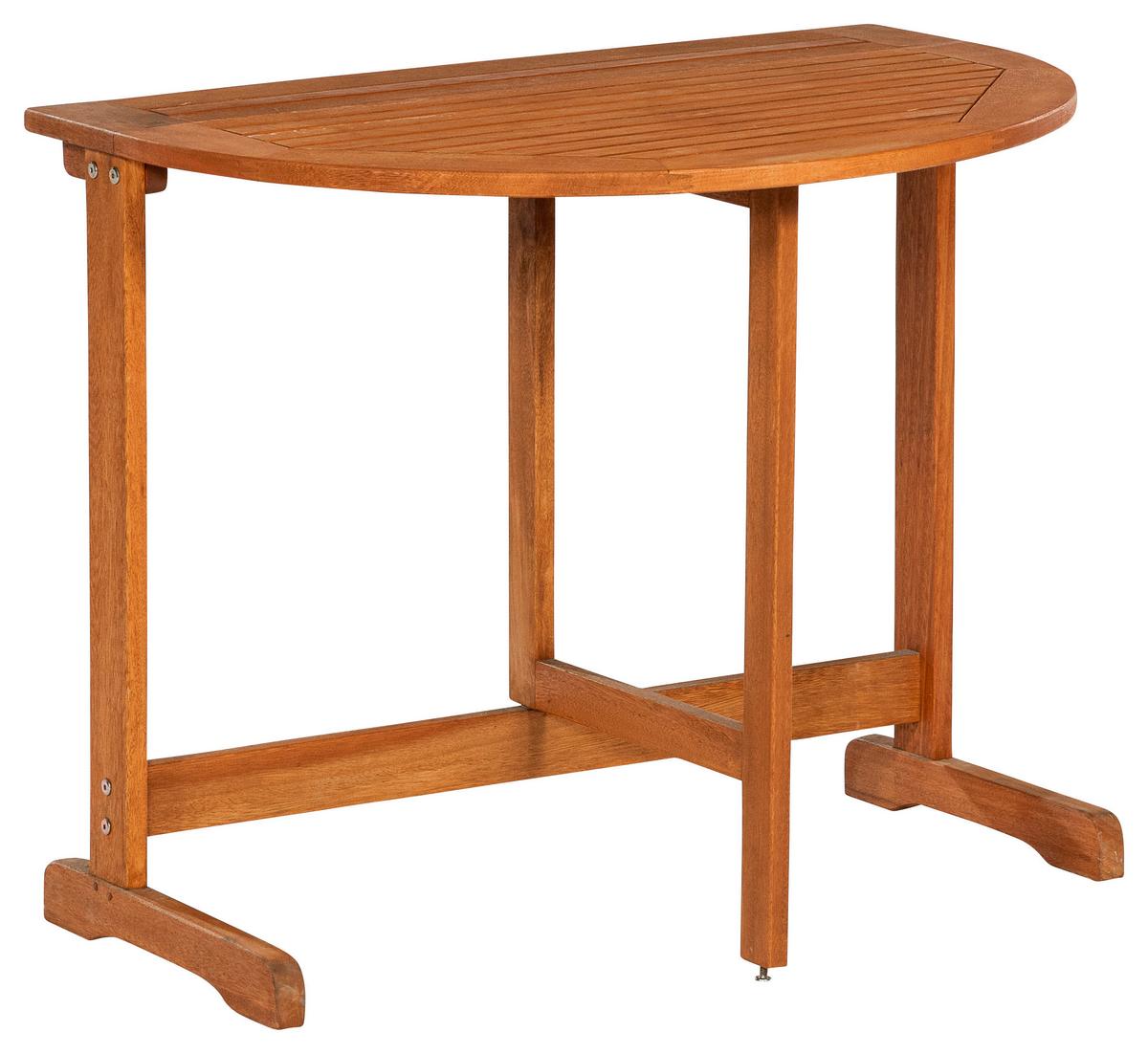 Gartentisch Klappbar Echtholz L: 90 cm - Naturfarben, KONVENTIONELL, Holz (90/72/60cm) - Gardenson