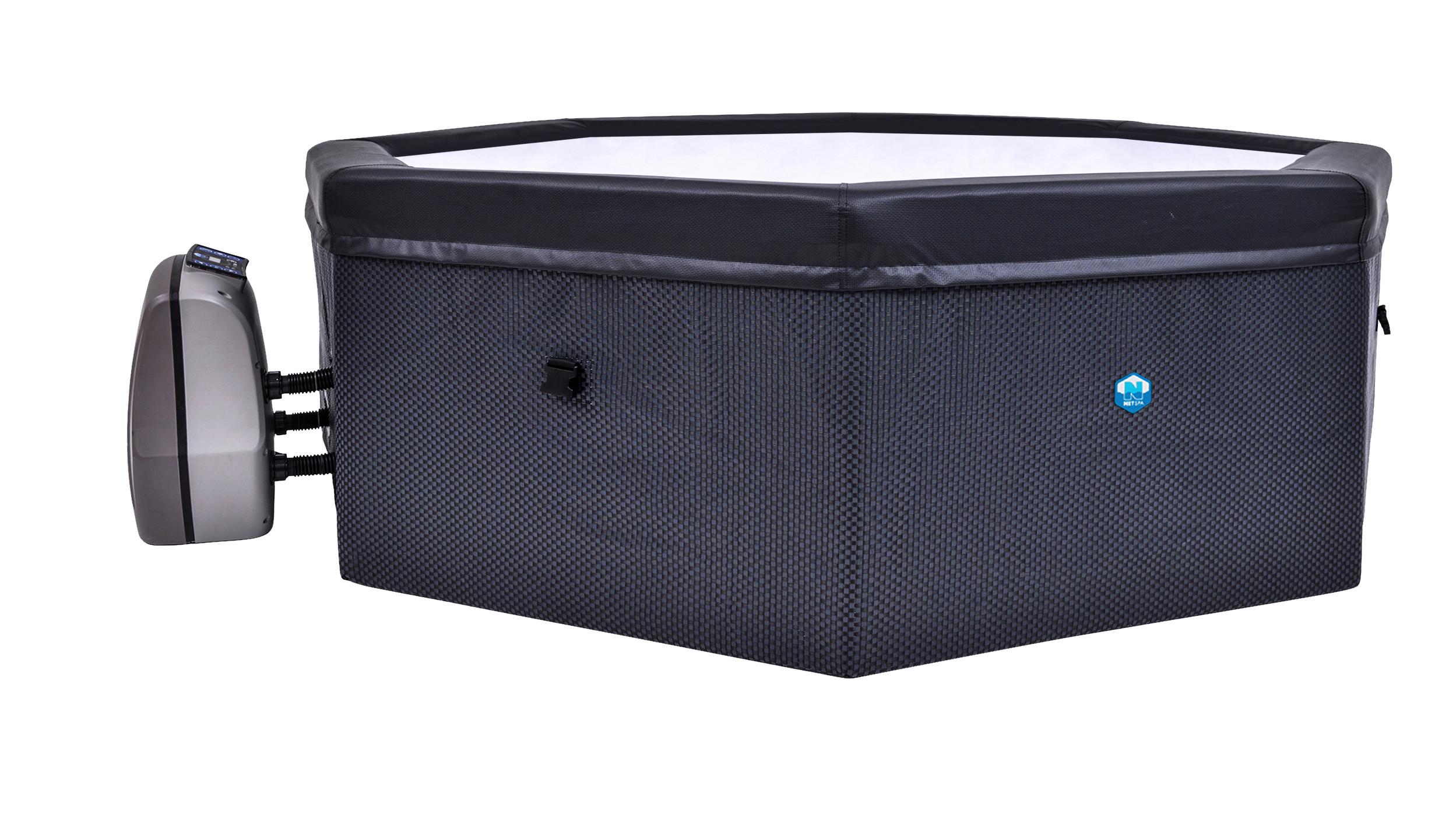 Whirlpools Metall/Kunststoff Netspa Ø 193 X H 73 cm - Schwarz, Basics, Kunststoff/Metall (193/73cm)