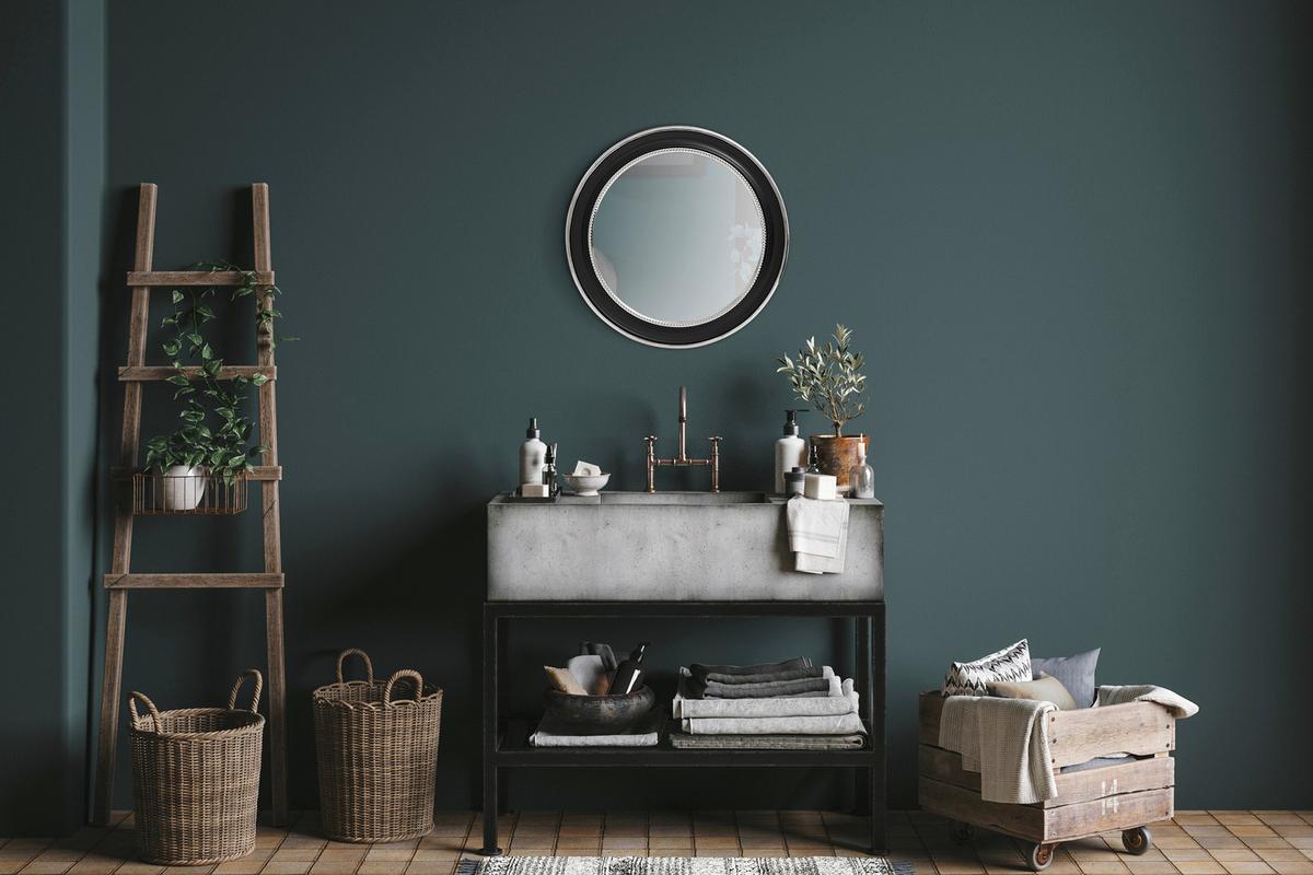 Wandspiegel Eleganca Rund 58 Cm Schwarz/silberfarben - Silberfarben/Schwarz, LIFESTYLE, Glas/Metall (58/58/3cm) - Kayoom