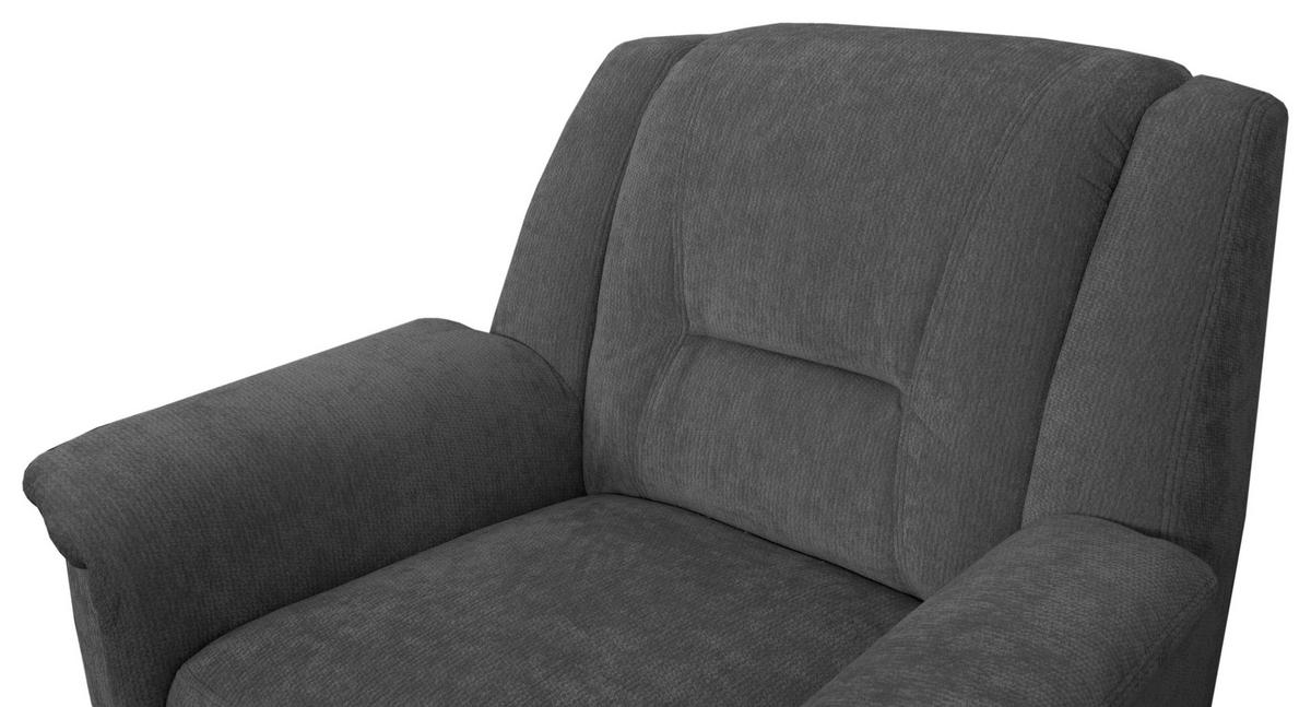FERNSEHSESSEL Rafael, Graphitfarben B: 94 cm - Schwarz/Graphitfarben, Trend, Textil (94/95/95cm)
