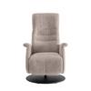Relaxsessel Latina Beige 360 Grad Drehbar, B: 72 Cm - Beige/Schwarz, MODERN, Textil (72/118/85-165cm) - Livetastic