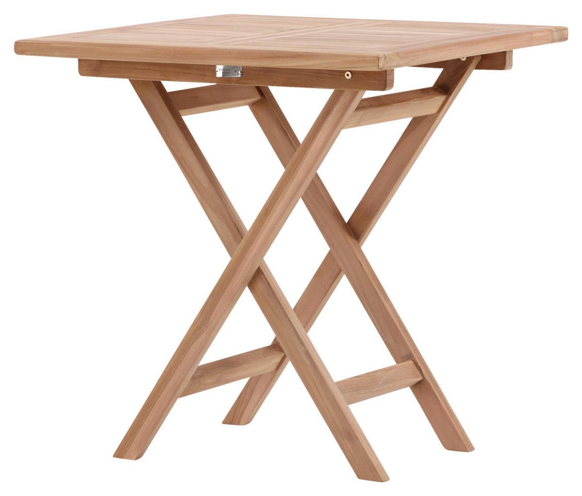 Gartentisch Kenya - Teakfarben, KONVENTIONELL, Holz (70/70/75cm) - Gardenson