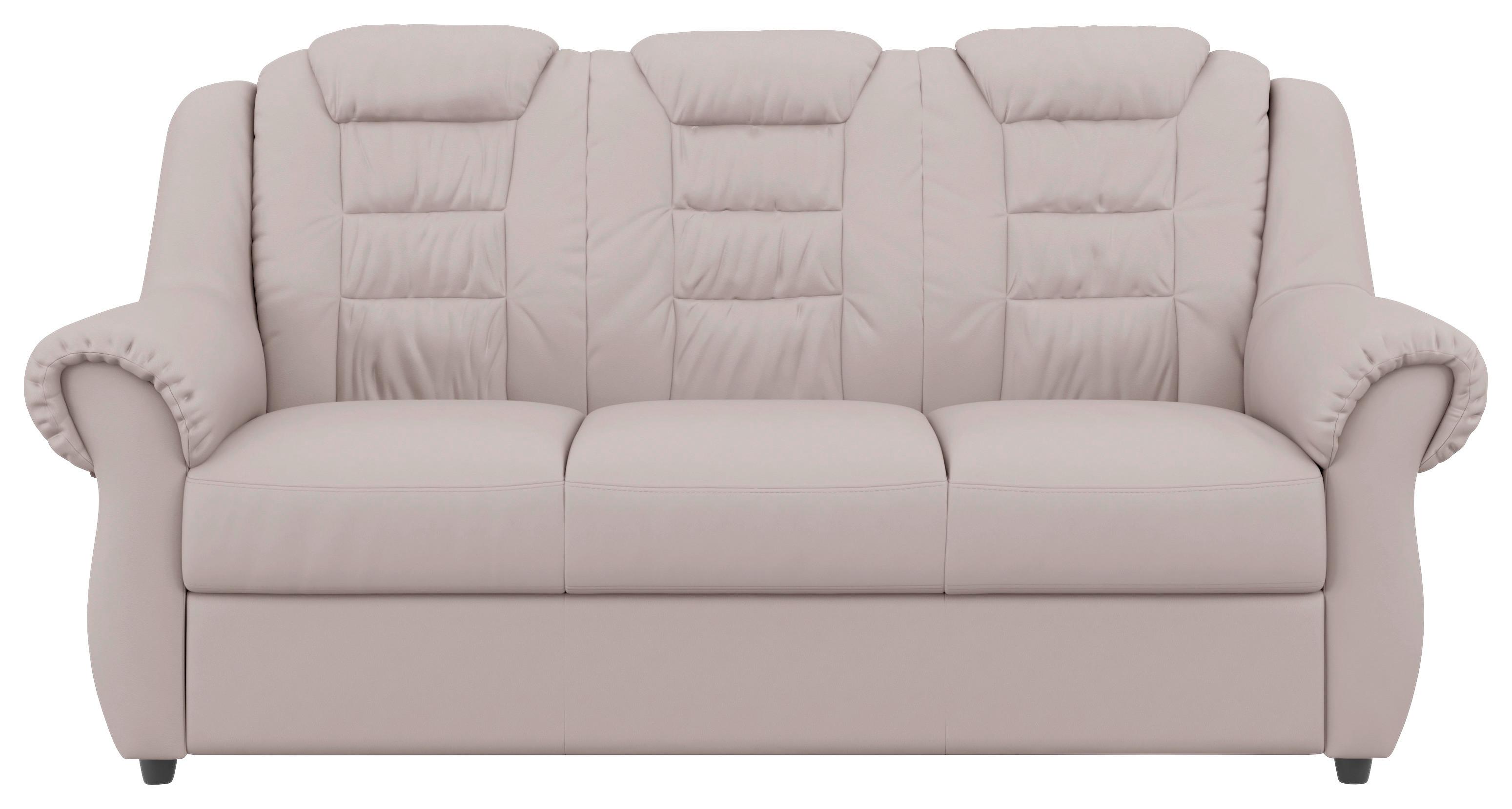 3-Sitzer-Sofa Boston Hellgrau Lederlook