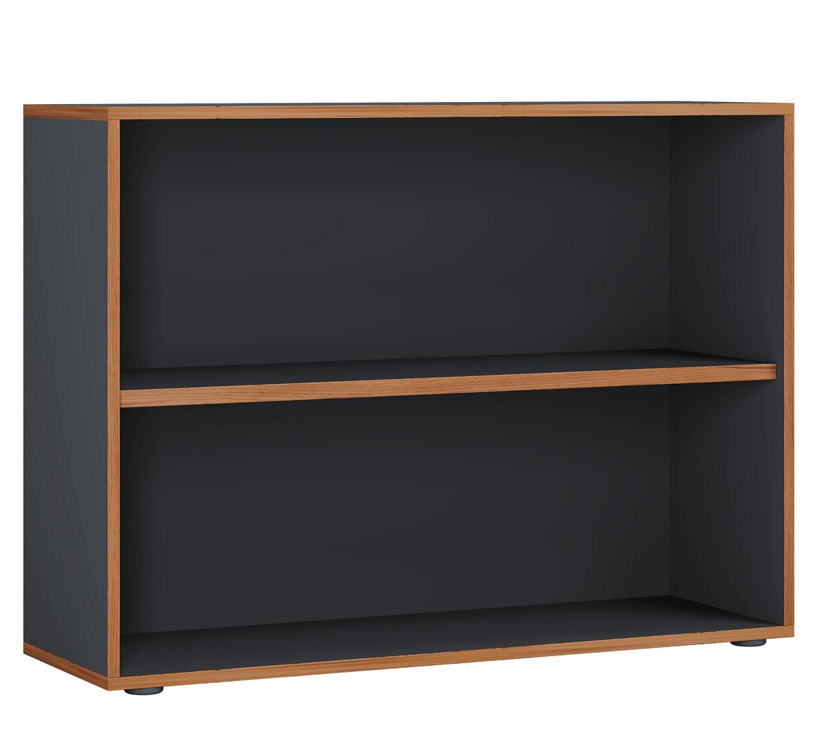 Regal Salia Anthrazit, Eiche B: 100 cm - Honigeiche/Anthrazit, Design, Holzwerkstoff (100/74/33cm) - MID.YOU