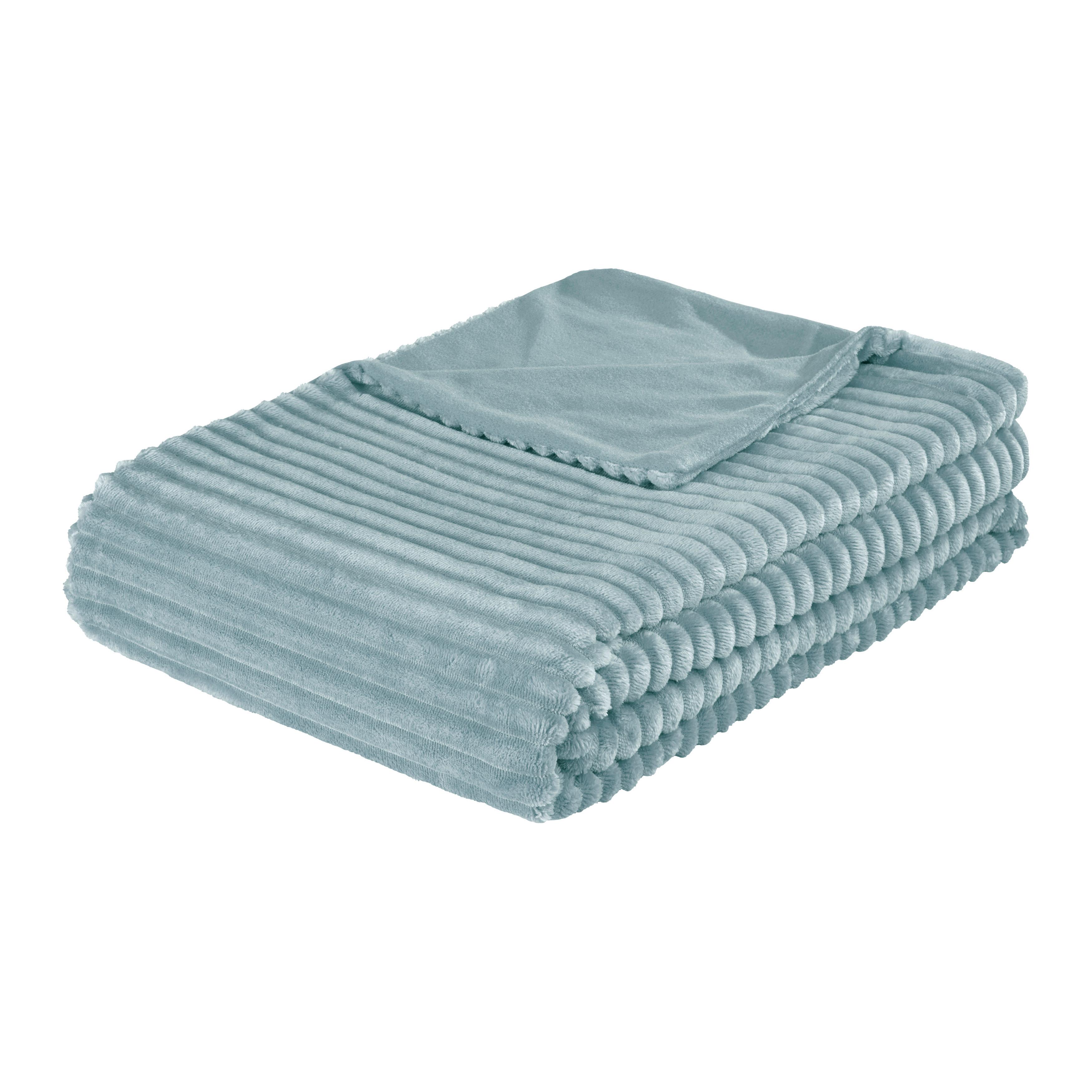MĚKKÁ DEKA CONNI - modrá, Moderní, textil (140/200cm) - Modern Living