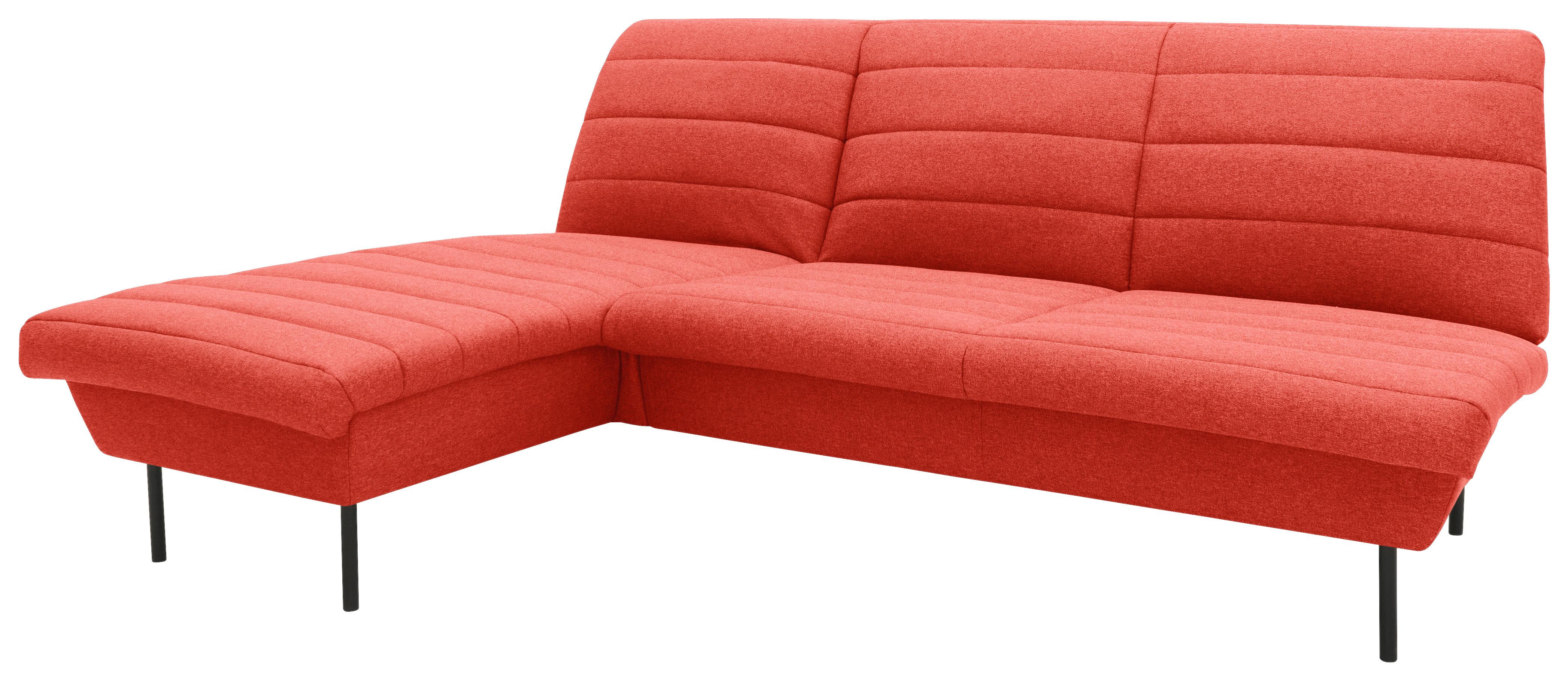 Ecksofa Looks Ix Orange - Schwarz/Orange, Design, Textil (168/214cm) - LOOKS by W.Joop