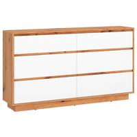 Tálalószekrény Foggia - Artisan tölgy/fehér, Trend, faalapú anyag (153,4/89,5/40cm)