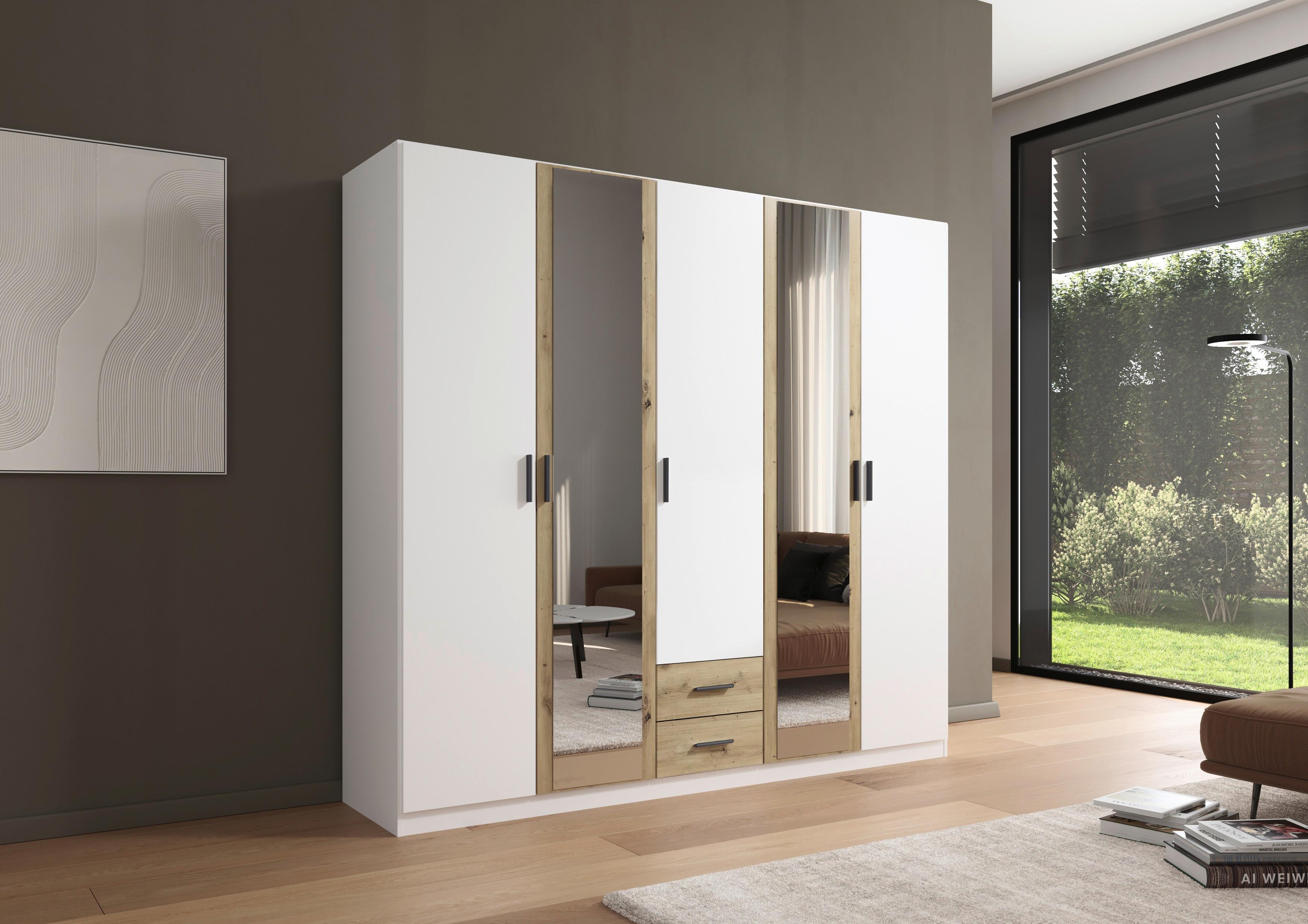 Kleiderschrank Despina - Weiß/Eiche Artisan, KONVENTIONELL, Holzwerkstoff (226/210/54cm)