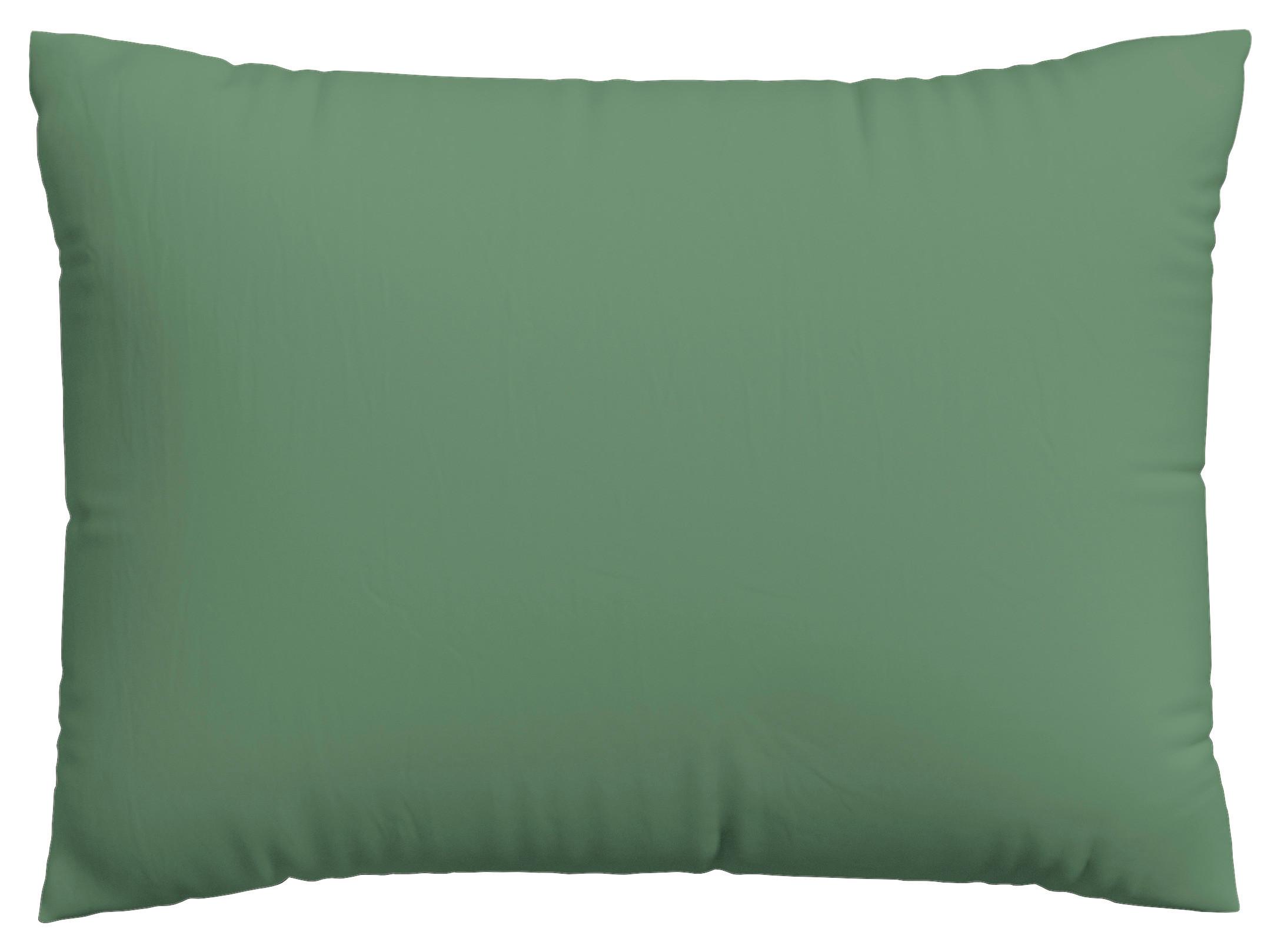 Kopfpolsterbezug Woven Satin - Grün, Basics, Textil (70/90cm) - Schlafgut