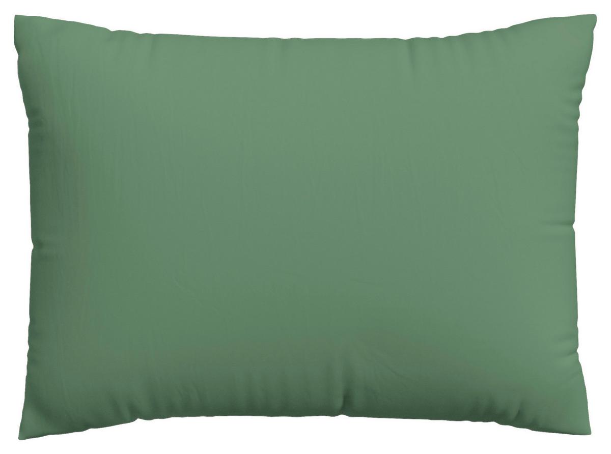 Kopfpolsterbezug Woven Satin - Grün, Basics, Textil (70/90cm) - Schlafgut