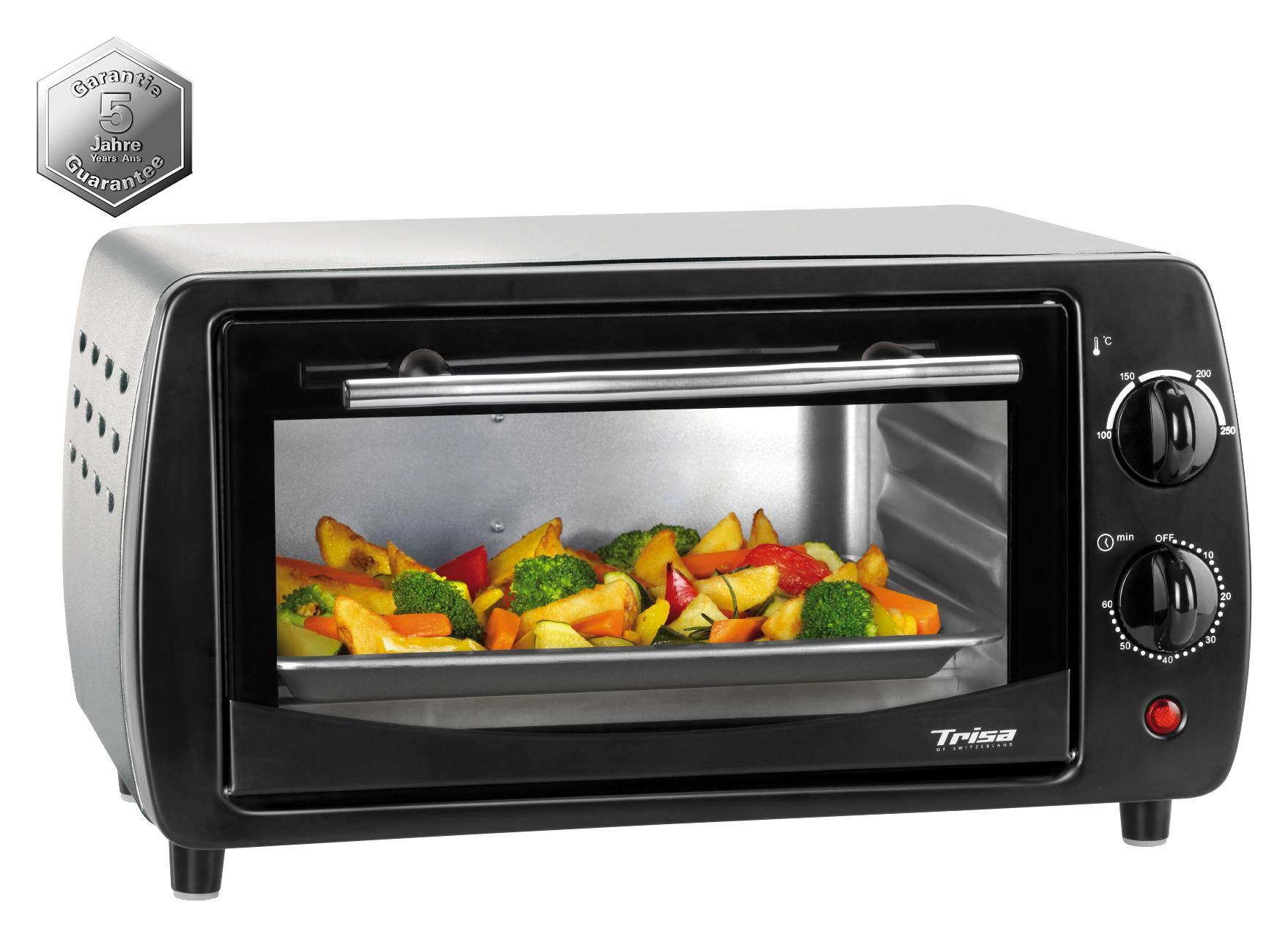 Minibackofen Snack Star - Schwarz, MODERN, Metall (39/23,5/34cm)