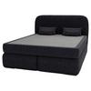 Boxspringbett Isla Schwarz - Buchefarben/Schwarz, Basics, Holz/Holzwerkstoff (180/200cm) - Livetastic