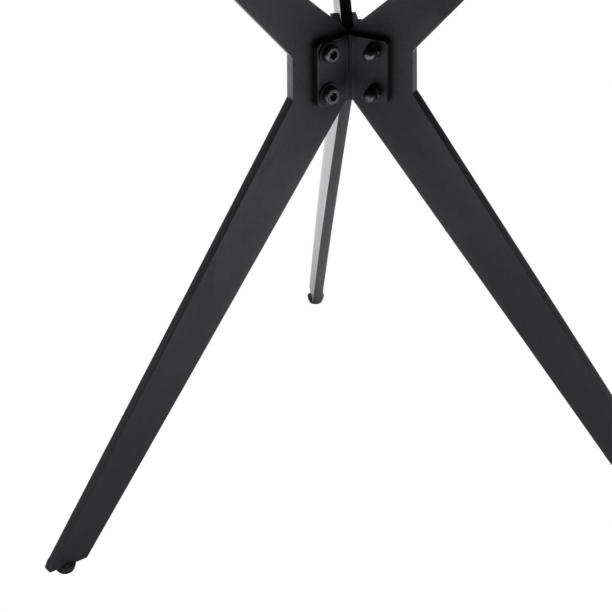 Sada stolků CONTI sklo bubble 70x38cm, 55x48cm - černá, Moderní, kov/sklo (70/55/70/55/38/48cm) - Mömax