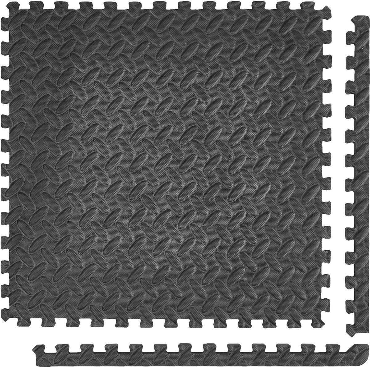 UNTERLAGSMATTE für alle Fußböden - Schwarz, Basics, Kunststoff (40/40/6,5cm)