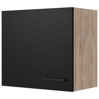 Kuchyňská horní skříňka CAPRI CAPRI H 60 - barvy dubu/černá, Konvenční, kov/kompozitní dřevo (60/54,8/32cm) - FlexWell