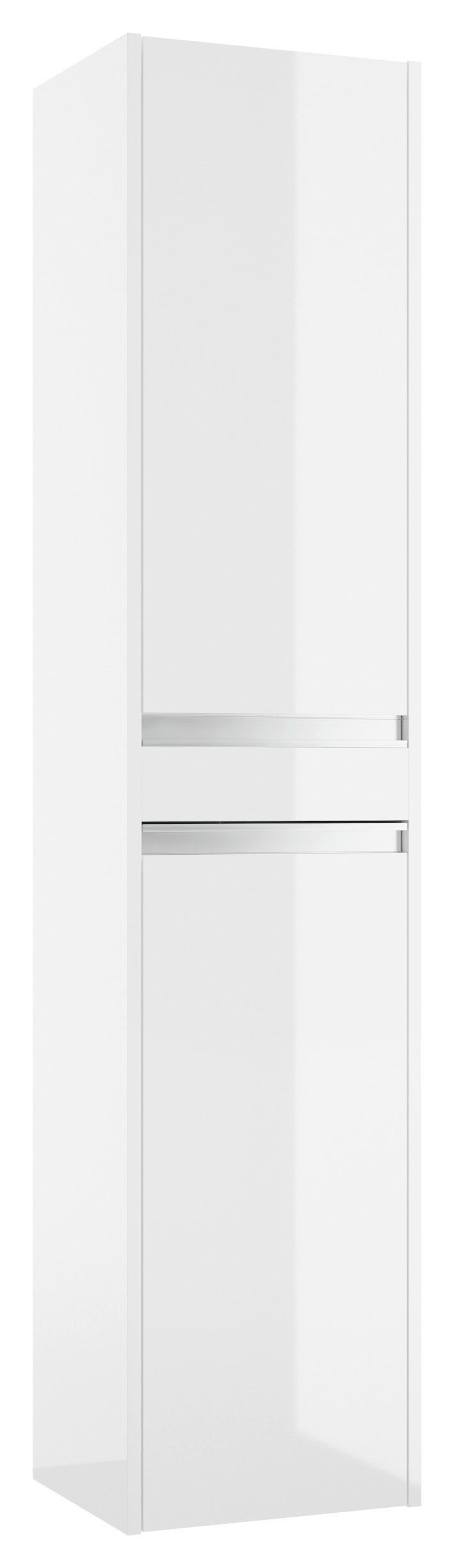 Hochschrank Nena B: 35 Cm Weiß - Weiß, Basics, Holzwerkstoff (35/160/30cm) - MID.YOU
