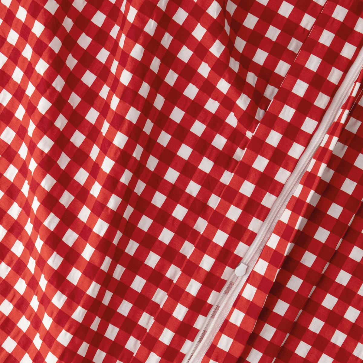 POSTEĽNÁ BIELIZEŇ SERP.005.VICHY ROT - biela/červená, Trend, textil (140/200cm) - Florella